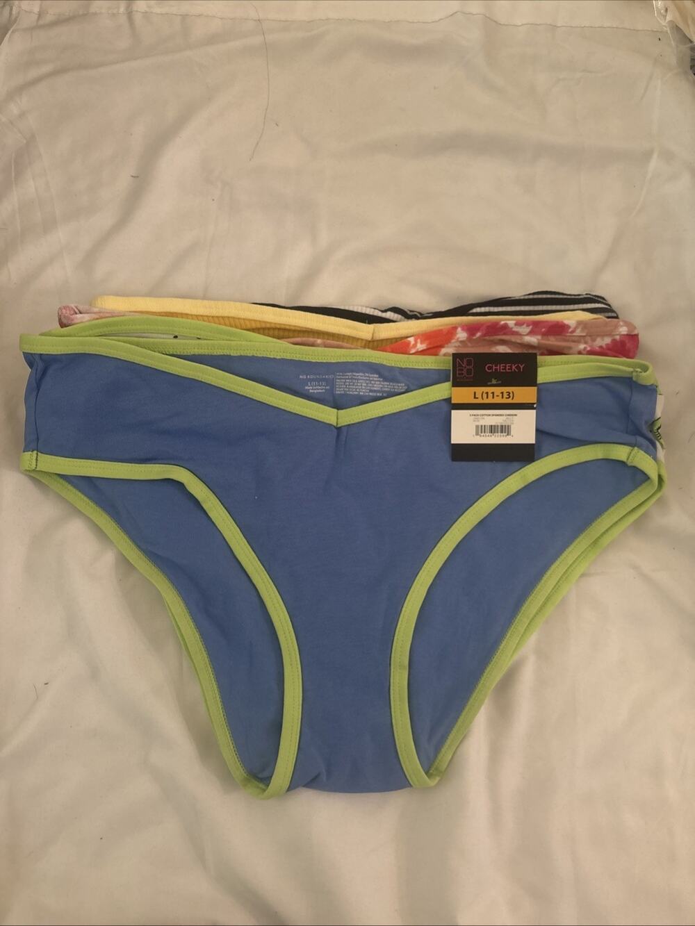 Lot Of 5 Pack Citron Spandex Cheekini No Boundaries Underwear Womens Large New